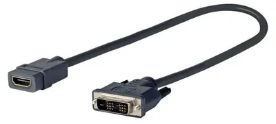 Produktbild von Vivolink PRODVIADAPHDMI, 0,2 m, DVI-D, HDMI, Stecker, Buchse, Gerade