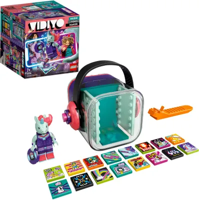 Obrázek produktu pro LEGO 43106 VIDIYO Unicorn DJ BeatBox Music Video Maker Hudební hračka pro děti, sada AR aplikací s minifigurkou jednorožce