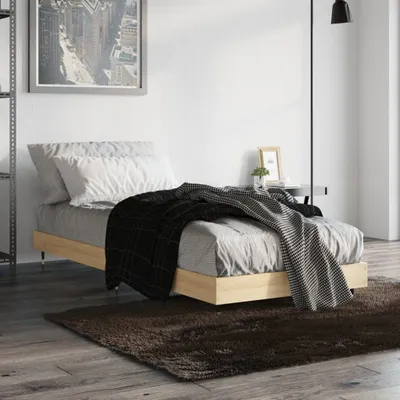 Produktbild von Möbel Bettgestell ohne Matratze Sonoma-Eiche 75x190 cm Holzwerkstoff - Klassische Betten &33503