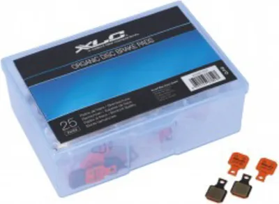 Produktbild von XLC Scheibenbremsbeläge Shimano Saint Werkstattbox mit 25 Set organisch