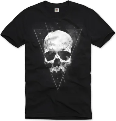 Produktbild von style3 Tattoo Skull Herren T-Shirt totenkopf bike motorrad us usa metal death