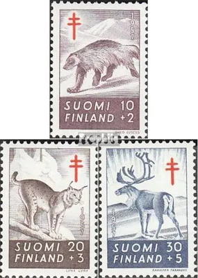 Produktbild von Briefmarken Finnland 1957 Mi 478-480 (kompl.Ausg.) gestempelt Bekämpfung der Tuberkulose