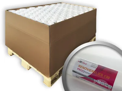 Produktbild von Renoviervlies PROFHOME 130 g Malervlies Anstrichvlies weiß 1 Pal 1800 qm 96 Rol