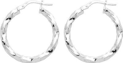 Produktbild von 925 Sterling Silber Damen - Paar Creolen - 20mm; TRS37245MM20