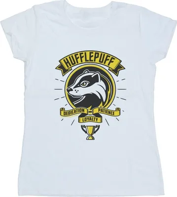 Produktbild von Harry Potter - "Hufflepuff" T-Shirt für Damen BI23925 (S) (Weiß)