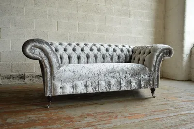Produktbild von Chesterfield 2 Sitzer Couch Polster Sofa Designer Couchen Sitz Samt Textil Neu