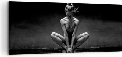 Produktbild von Bild auf Leinwand - Leinwandbild - Einteilig - Tänzerin Frau Ballerina - 100x40cm - Wand Bild - Wanddeko - Wandbilder - Leinwanddruck - Bilder - Wanddekoration - Leinwand bilder - AB100x40-4925
