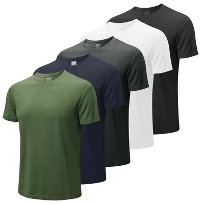 Productafbeelding van MEETWEE Heren T-shirt, korte mouwen, zomer, sportshirts, fitness, mannen, sneldrogend
