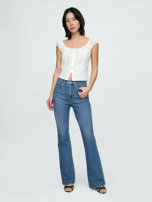 Produktbild von GAP Hochgeschnittene Schlagjeans im Stil der 70er Jahre 28LONG