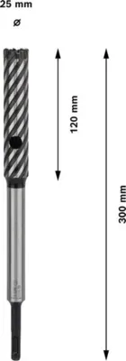 Immagine prodotto di Punta per armatura PRO SDS plus, 25 x 120 x 300 mm