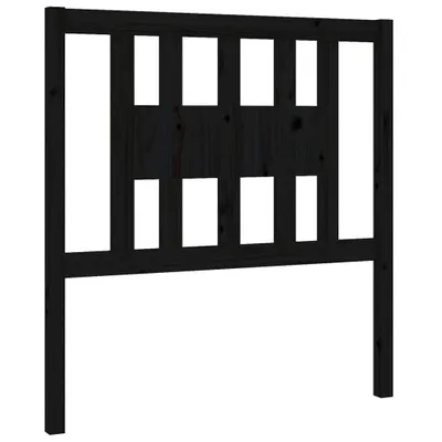 Image de vidaXL Tête de lit noir 96x4x100 cm pin massif
