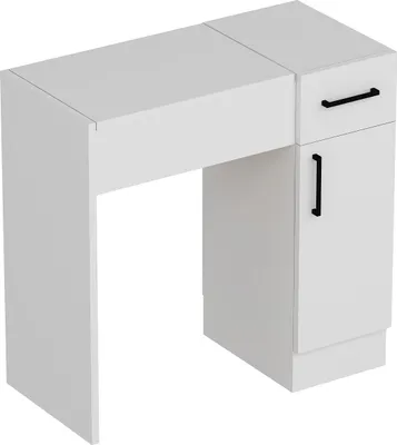 Image de Skye Decor, Inci, coiffeuse, blanc, 74,2 x 107,5 x 37,6 cm