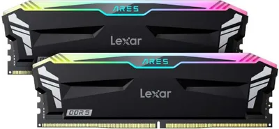 Produktbild von DIMM 32 GB DDR5-6400 (2x 16 GB) Dual-Kit (schwarz, LD5EU016G-R6400GDLA, ARES RGB, INTEL XMP)