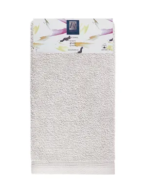 Produktbild von Frottee-Handtuch – hellgrau – 50 x 90 cm – 100 % Baumwolle (500 g/m2)