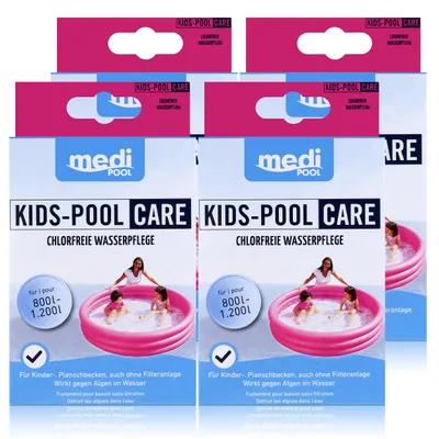 Produktbild von mediPOOL Kids-Pool Care 5x50ml - Chlorfreie Wasserpflege 5x50ml (4er Pack)