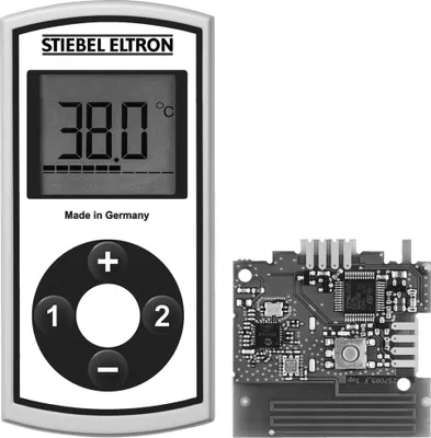 Produktbild von STIEBEL ELTRON Funkfernbedingung FFB 4 Set EU für Durchlauferhitzer inkl. Empfangsmodul, LCD, Memoryfunktion, 238930