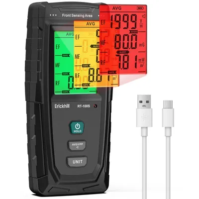 Image de ERICKHILL RT-100S Appareil de mesure des CEM 3 en 1 | Essai EF/MF/RF | Alarme sonore
