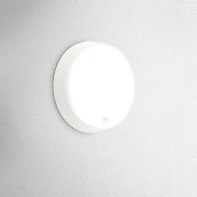 Obrázek produktu pro CENTURY kulatá venkovní LED nástěnná svítidla OASI CCT 14 W 3000/4000/6500 K IP54 bílá s pohybovým čidlem