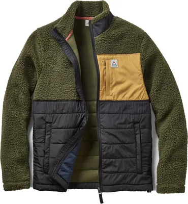 Produktbild von Passenger Herren Fleecejacke Born Explorer Recycled Polar-Lined Sherpa Fleece, Größe:XL, Farben:khaki