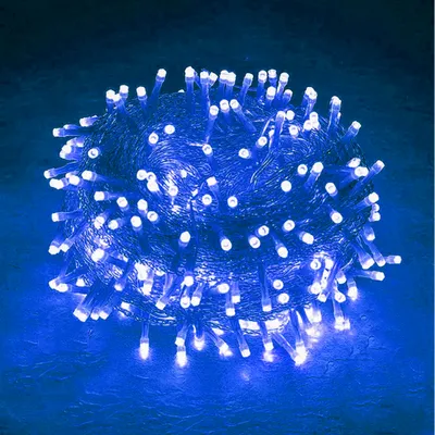 Produktbild von 20M 200LEDs, 8 Lichtmodi, IP44 Wasserdichte LED Weihnachten Lichterkette, Außen Garten Streifen Licht, Innendeko Licht, Party Beleuchtung, Blau
