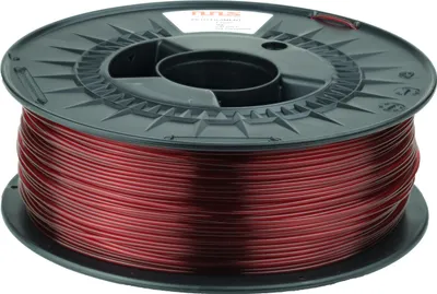 Produktbild von NuNus PETG Filament 1,75mm 1KG transparent rot,Stabil, temperaturbeständig, kein Warping 1kg Rolle Transparente & matte Farben