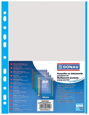 Obrázok produktu pre PP A4 kryštál 40mikr hrana modrá 100s