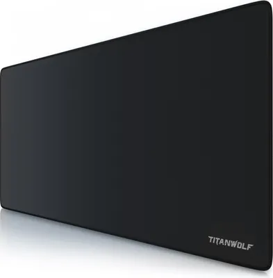 Produktbild von Podkładka pod mysz do gier Titanwolf XXL, 900 x 400 x 3 mm, podkładka na biurko, zmywalna, antypoślizgowy spód, szybkość i precyzja, napis Titanwolf