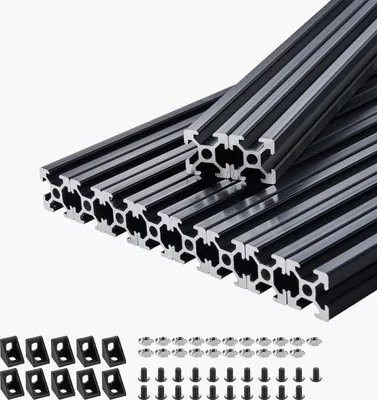 Produktbild von SucceBuy 10er Set 1000 mm Aluminiumprofil 2020 Linearführungsschiene