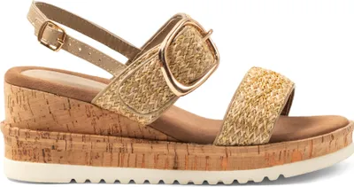 Produktbild von Lazamani Carla DamenSandalen Raffia Gold Größe 43