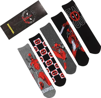 Immagine prodotto di Skarpetki Marvel 5-Pack Deadpool L-XL - Oficjalny Produkt Licencjonowany