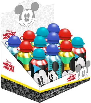 Produktbild von Mickey Alu-flasche 3 Designs Sortiert 500ml Mehrfarbig  Mehrfarbig One Size