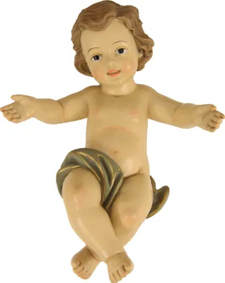 Produktbild von Heiligenfigur Jesuskind 8 cm handbemalt Polyresin Deko Figur