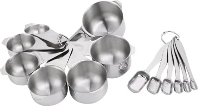 Produktbild von 13 Teile/satz Messbecher Löffel mit Waagen Edelstahl Löffel Set Küche Backen Zubehör