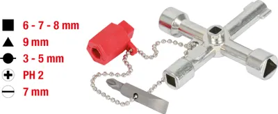 Image de KS Tools Clé universelle pour armoire électrique, 71mm