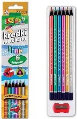 Produktbild von Premium Kolori Metallic Buntstifte 6 Farben PENMATE