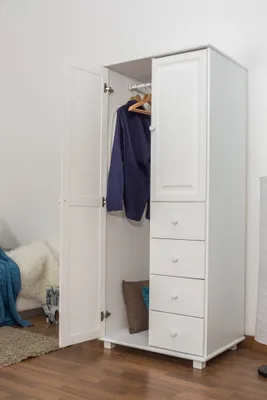 Produktbild von Kleiderschrank weiß massiv