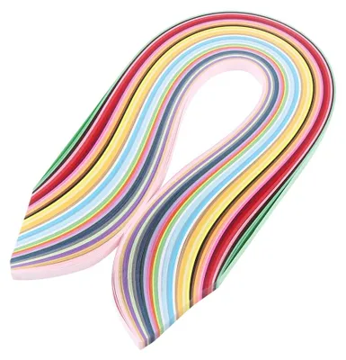 Immagine prodotto di 720 strisce di carta per quilling, 36 colori per progetti di paper art e bricolage, lunghezza 540 mm