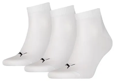 Obrázok produktu pre Puma Quarter Socken 3-pack, biela, veľkosť: 35-38