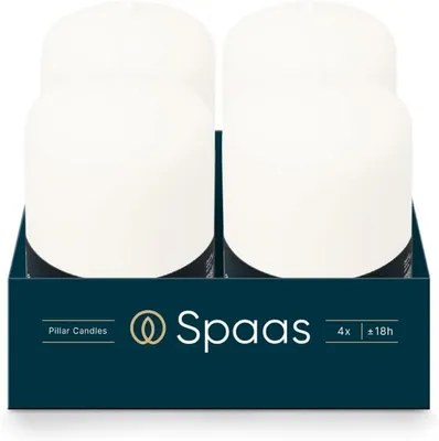 Imagen del producto de Velas cilíndricas de 50/80 mm, duración aproximada de 18 horas, sin aroma - color blanco