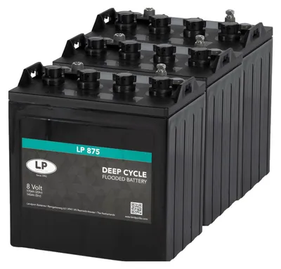 Obrázok produktu pre 3x Landport LP 875 8V 170Ah hlboký trakčný akumulátor (24V)