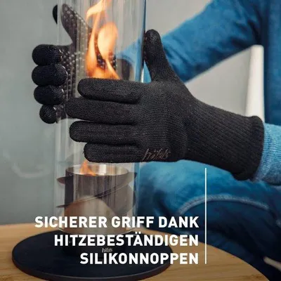 Produktbild von Famanu Grillhandschuhe – bis 800 °C hitzebeständige Feuerhandschuhe aus Aramidfaser