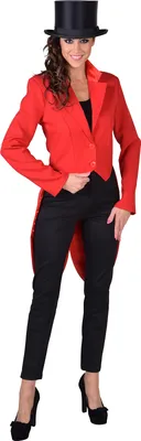 Produktbild von M212127-7-XL rot Damen Party Theater Frack Cabaret mit Futter Gr.XL