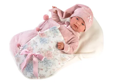 Produktbild von M. Llorens Babypuppe Tina,  44 cm mit Stoffkörper und Stimme