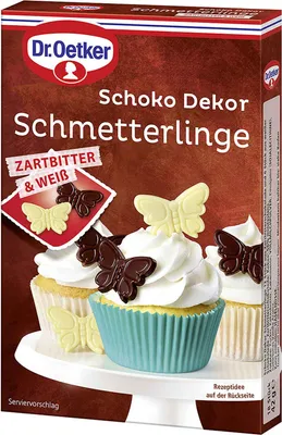 Produktbild von Dr. Oetker Schoko Dekor Schmetterlinge 18 Stück 42g