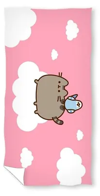 Produktbild von Pusheen Die Katze Badehandtuch Strandtuch 70 x 140 cm