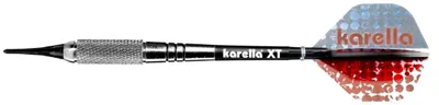 Produktbild von Softdart Karella XT-5, 20 g, Barrellänge 54 mm, Darts für Einsteiger, Silber, Rot
