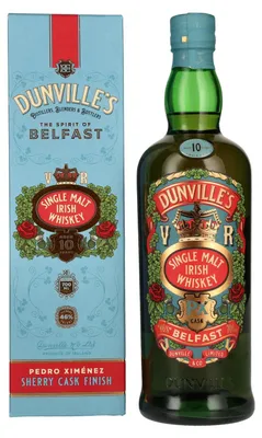 Produktbild von Dunville's 10 Years Old Single Malt Irish Whiskey PX Cask 46% Vol. 0,7l in Geschenkbox