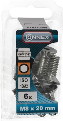 Zdjęcie produktu dla Śruba z łbem sześciokątnym Connex VK M8x20, 6 szt. VZ – KY4120009