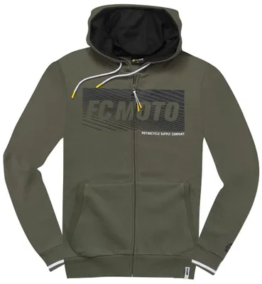 Image de FC-Moto Waving Zip Hoodie, vert olive/noir, S
