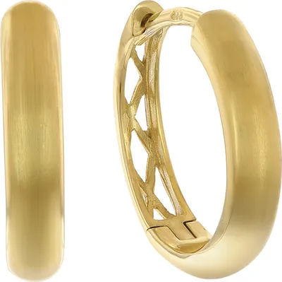 trendor 68753 Ohrringe Gold 333/8K Matt Creolen Ø 15 mm 1